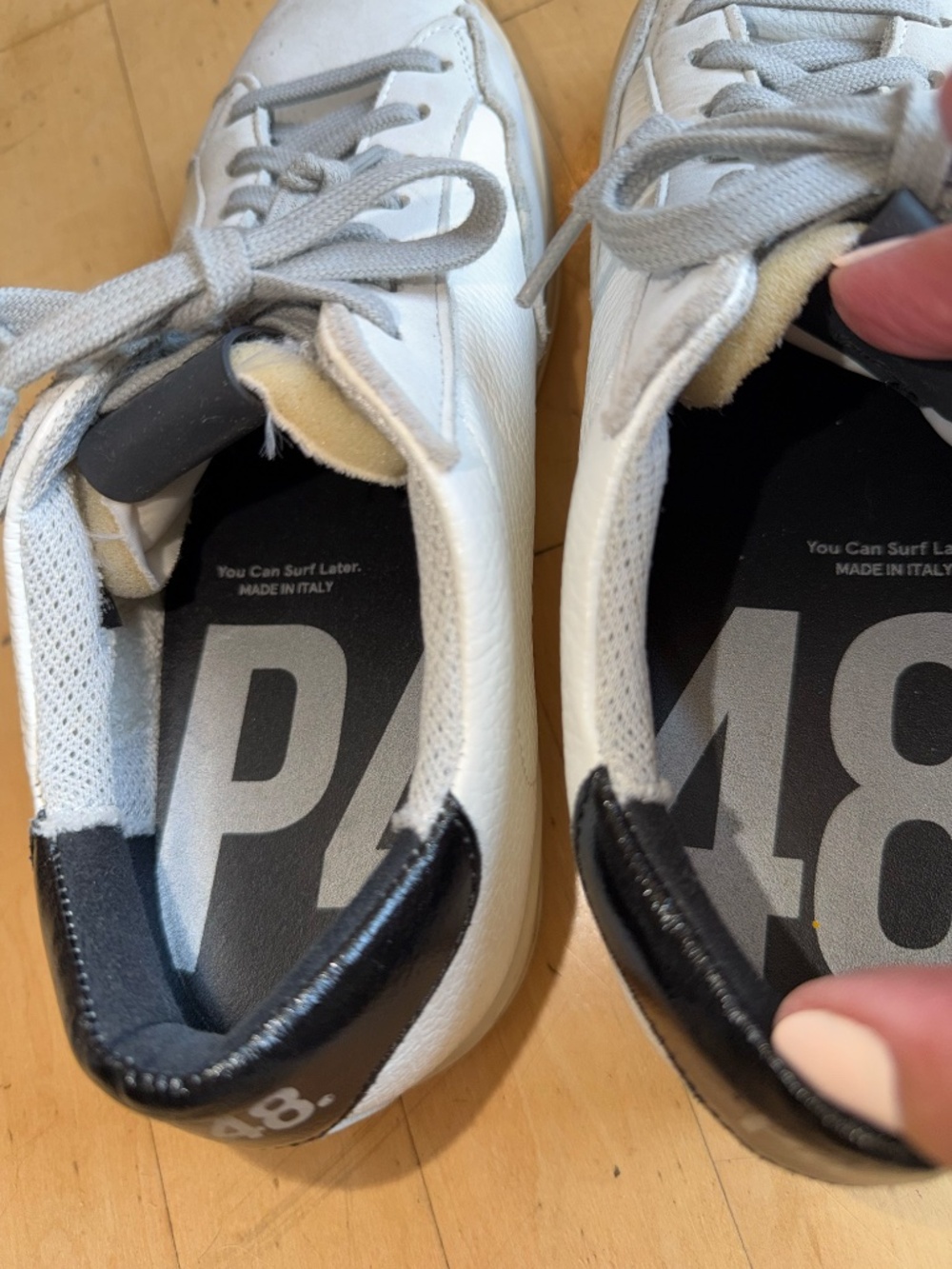 P448 White/Grey sneakers, 39 (8.5-9) GL1393 - Picture 6 of 9